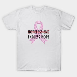 Endless hope pink ribbon cancer support T-Shirt